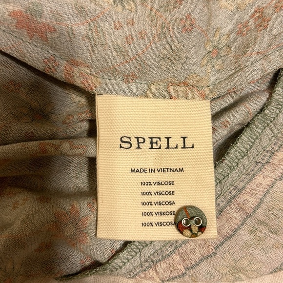 NWT Spell Lady Untamed Button Through Midi in Matcha size small - Picture 15 of 16